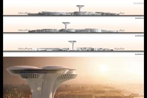 3rd: Zaha Hadid Architects' scheme for Science City in Cairo